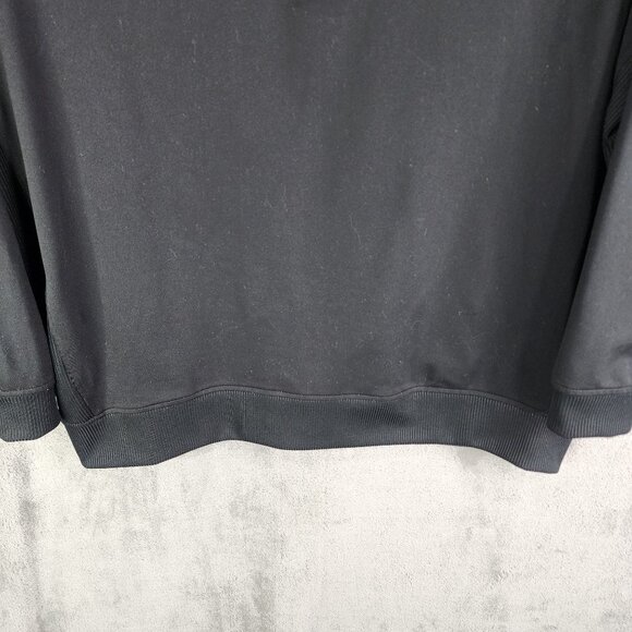 Mens Black Adidas Golf Pullover Sweatshirt 1/2 Zip Long Sleeve BA Logo Size XL - Picture 3 of 13